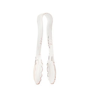 Camwear® Tongs Scalloped Clear 9" - Home Of Coffee