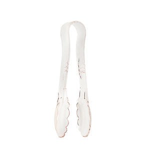 Camwear® Tongs Scalloped Clear 9" - Home Of Coffee
