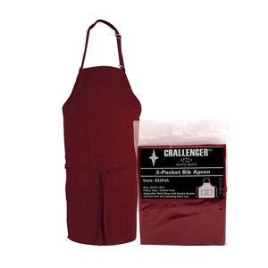 Challenger® 3-Pocket Apron Burgundy 28" x 30" - Home Of Coffee