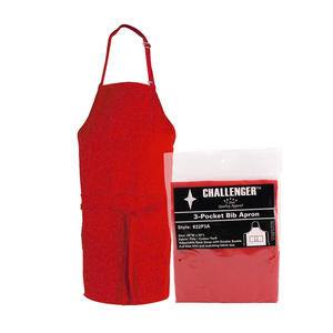 Challenger® 3-Pocket Apron Red 28" x 30" - Home Of Coffee