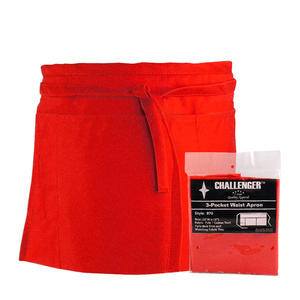 Challenger® 3-Pocket Waist Apron Red - Home Of Coffee