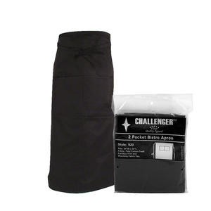 Challenger® Bistro Apron Black 30" x 32" - Home Of Coffee