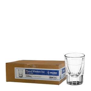 Challenger® Whiskey Fluted 2 oz with 1 oz Line - Home Of Coffee
