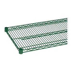 Challenger® Wire Shelf Green 18" x 54" - Home Of Coffee