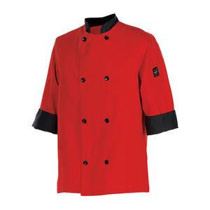 Chef Revival® Crew Fresh Jacket Tomato Red 3X - Home Of Coffee