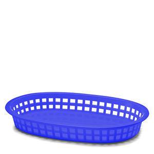 Chicago Platter Basket Oval Royal Blue 10 1/2" x7" - Home Of Coffee