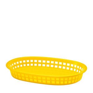 Chicago Platter Basket Oval Yellow 10 1/2" x 7" x 1 1/2" - Home Of Coffee