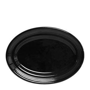 Concentrix Oval Platter Black 9 3/4" x 6 1/2" - Home Of Coffee