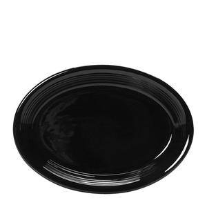 Concentrix Oval Platter Coupe Black 11 1/2" x 8 3/4" - Home Of Coffee