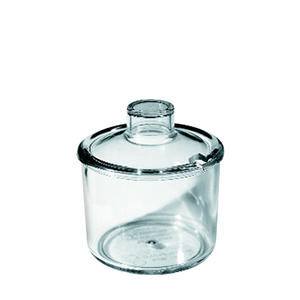 Condiment Jar with Lid Clear 8 oz - Home Of Coffee