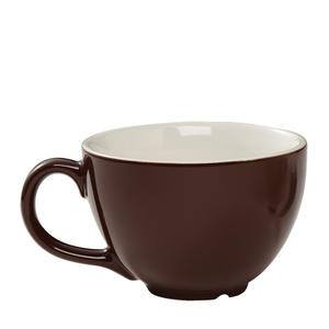 Cappuccino Cup and Saucer - White/brown - Home All