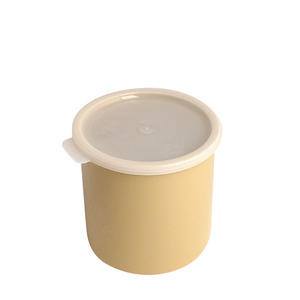 Crock with Lid Beige 1.5 qt - Home Of Coffee