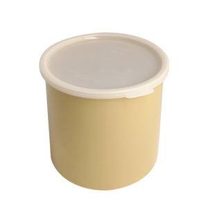 Crock with Lid Beige 2.7 qt - Home Of Coffee