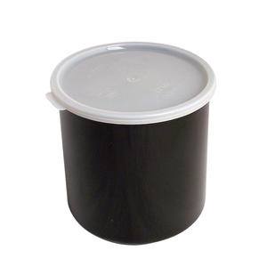 Crock with Lid Black 2.7 qt - Home Of Coffee