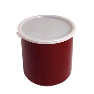Crock with Lid Reddish Brown 2.7 qt - Home Of Coffee