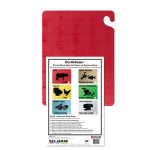Cut-N-Carry® Board Red 18" x 24" - Home Of Coffee