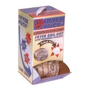 Fryer Puck® Cleaner Tablets in Dispenser - Home Of Coffee