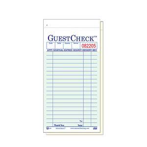 Guest Check 3 1/2" x 7" - Home Of Coffee