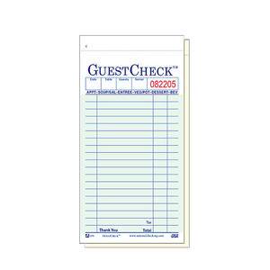 Guest Check 3 1/2" x 7" - Home Of Coffee