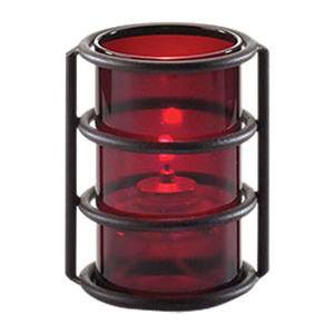 Lamp Glass Cylinder Red 5" x 3" - Home Of Coffee