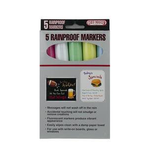 Markers Rain Proof 5-Color - Home Of Coffee