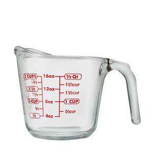 Logo Measuring Cups (8 Oz., Clear), Household