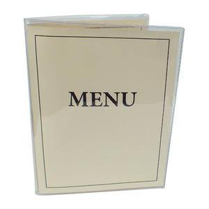 Menu Cover Vinyl Clear 8 1/2" x 11" - Home Of Coffee