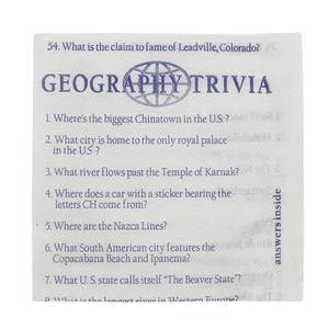 Napkin Cocktail Trivia 10" x 10" - Home Of Coffee