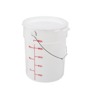 Pail with Bail White 22 qt - Home Of Coffee