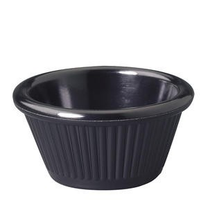 Ramekin Fluted Black 3 oz - Home Of Coffee