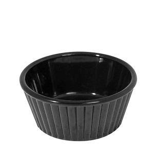 Ramekin Fluted Black 4.5 oz - Home Of Coffee