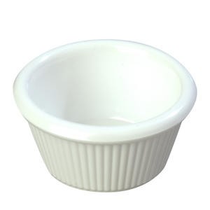 Ramekin Fluted Bone 3 oz - Home Of Coffee