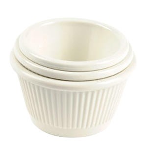 Ramekin Fluted Bone 4.5 oz - Home Of Coffee