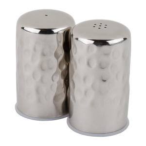 Salt & Pepper Shaker Set Hammered 2.5 oz - Home Of Coffee