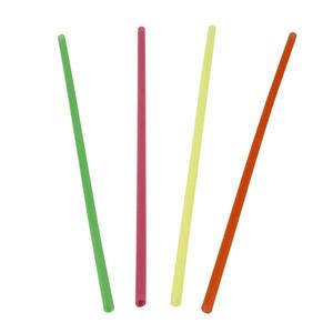 Slim Straw Assorted Neon 8" - Home Of Coffee