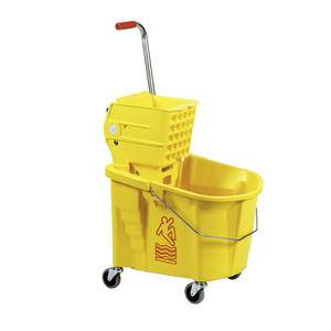 Splash Guard™ Bucket/Wringer Combo Yellow 35 qt - Home Of Coffee