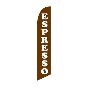 Swooper Flag "Espresso" - Home Of Coffee