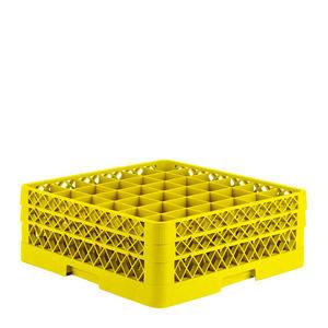 Traex® Rack 36 Compartment with 2 Extenders Yellow - Home Of Coffee