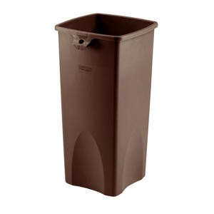 Untouchable® Container Square Brown 23 gal - Home Of Coffee