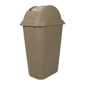 Untouchable® Wastebasket Set Beige 41.25 qt - Home Of Coffee
