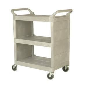 Utility Cart Enclosed Ends Platinum - Home Of Coffee