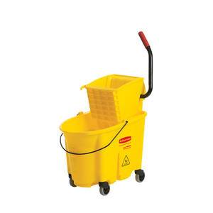 WaveBrake® Bucket/Wringer Combo Side Press Yellow 35 qt - Home Of Coffee