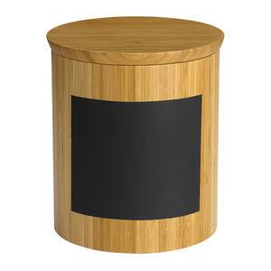 Write-On™ Bamboo Riser Round 9" x 9" x 10" - Home Of Coffee