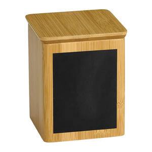 Write-On™ Bamboo Riser Square 4" x 4" x 5.5" - Home Of Coffee